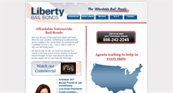 Desktop Screenshot of libertybailofcalifornia.com
