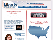 Tablet Screenshot of libertybailofcalifornia.com