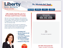 Tablet Screenshot of fresno.libertybailofcalifornia.com